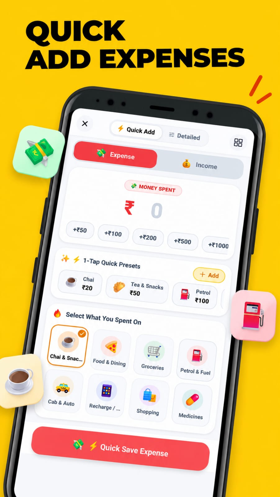 2-Tap Quick Add
